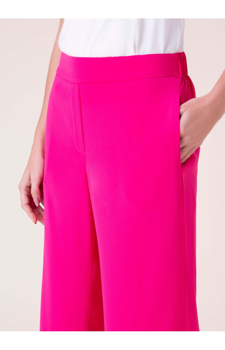 Calça Pantalona Crepe Pink