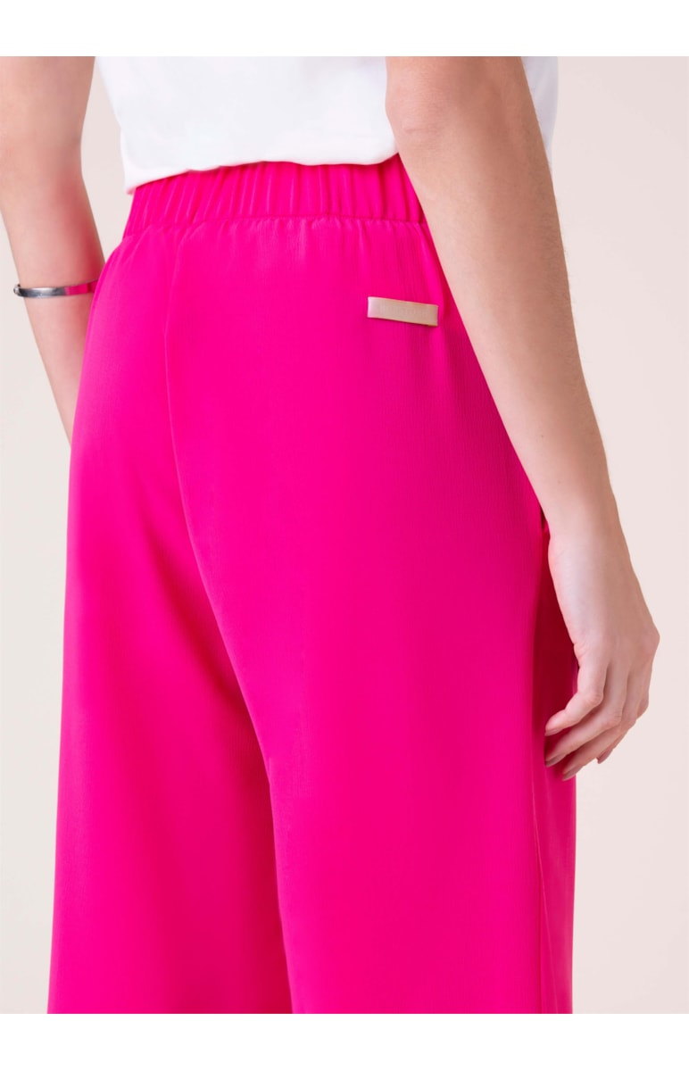 Calça Pantalona Crepe Pink