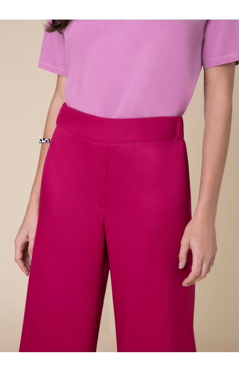 Calça Pantalona Elástico Pink