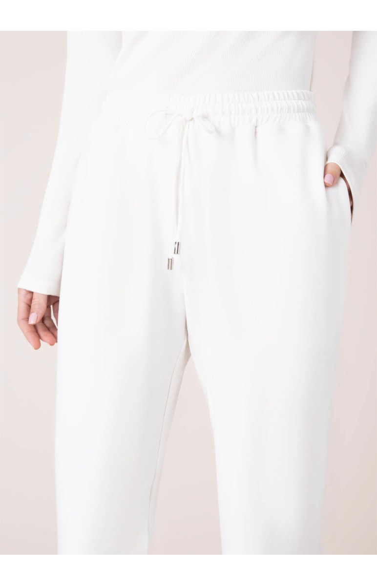 Calça Pantalona Moletinho Off White