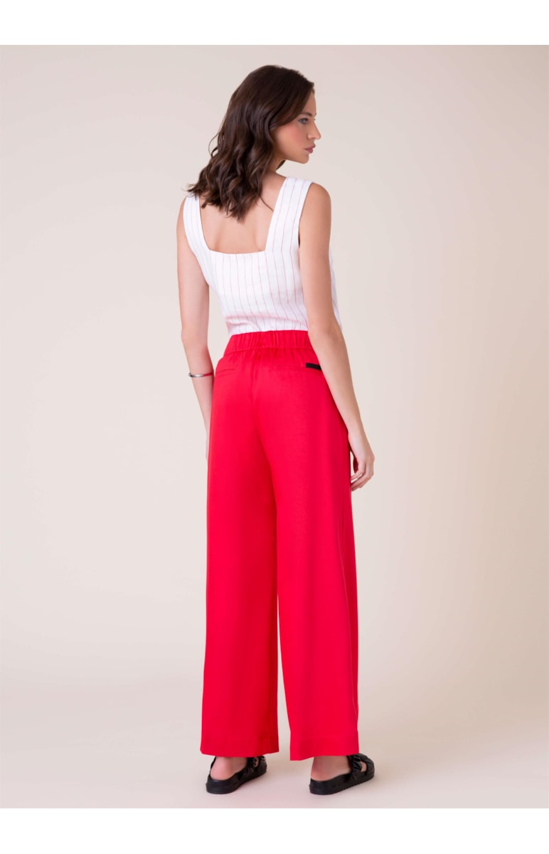 Calça Pantalona Vermelho