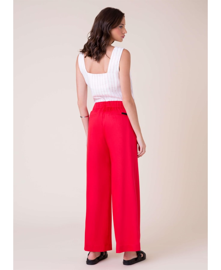 Calça Pantalona Vermelho