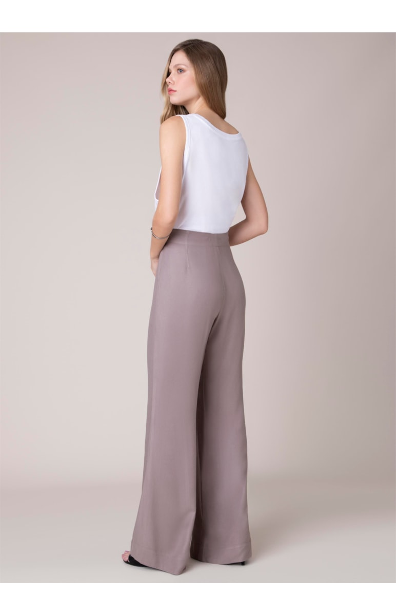 Calca Pantalona Viscose Transpassada Mouse