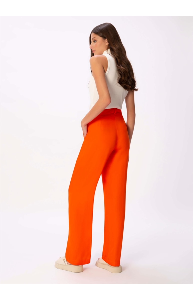 Calça Reta Granada Laranja