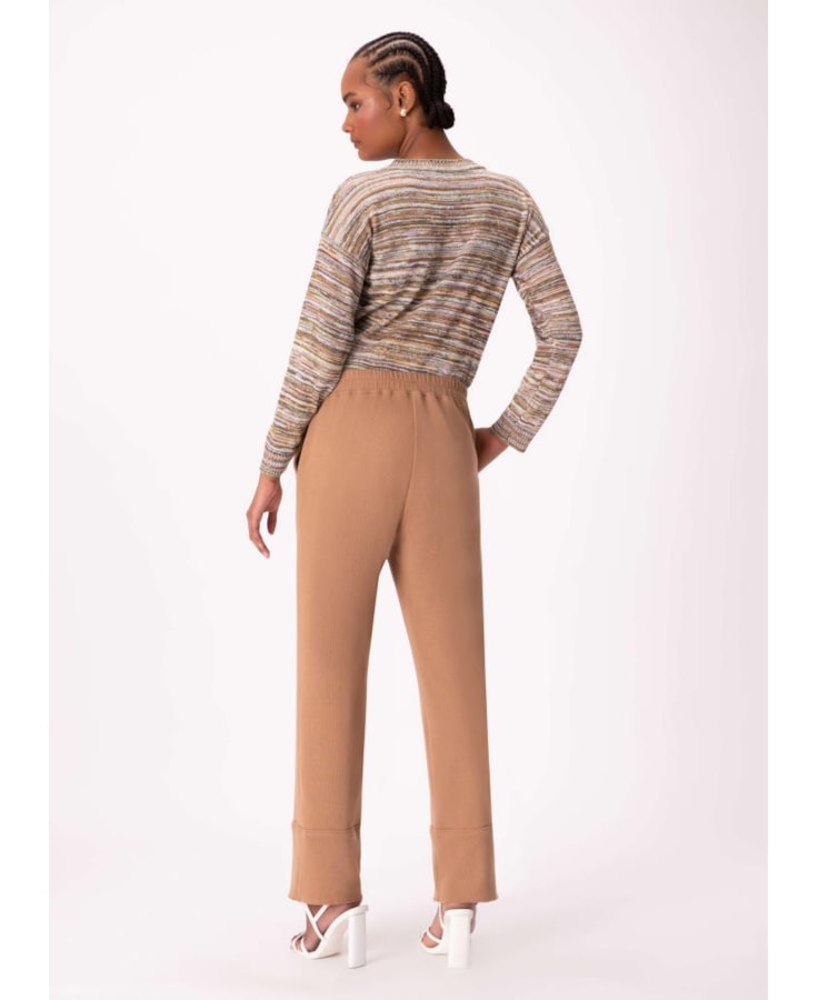 Calça Reta Londres Camel