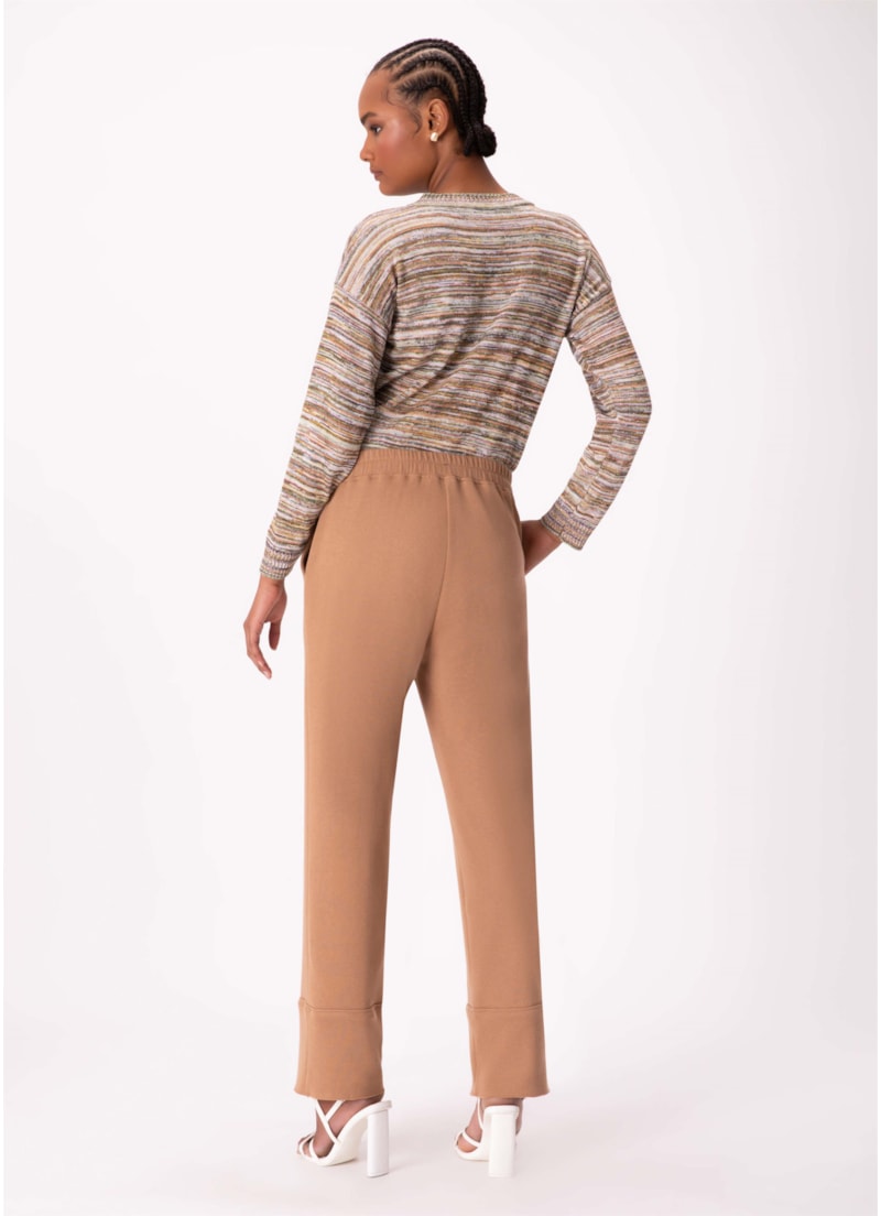 Calça Reta Londres Camel