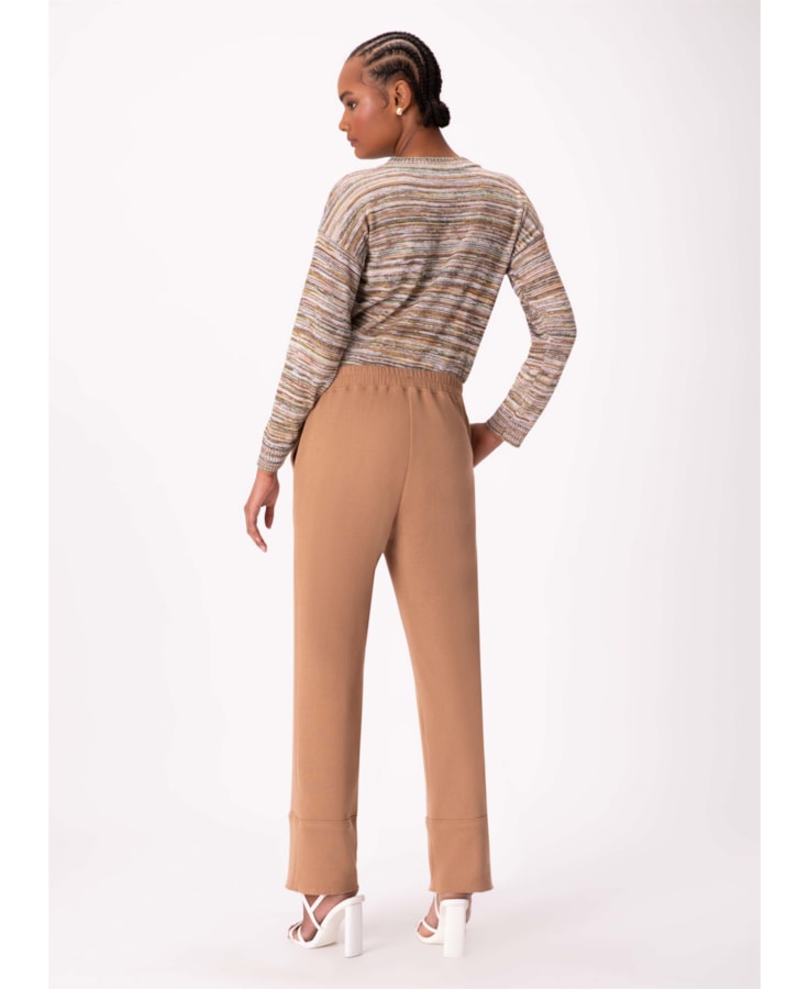 Calça Reta Londres Camel