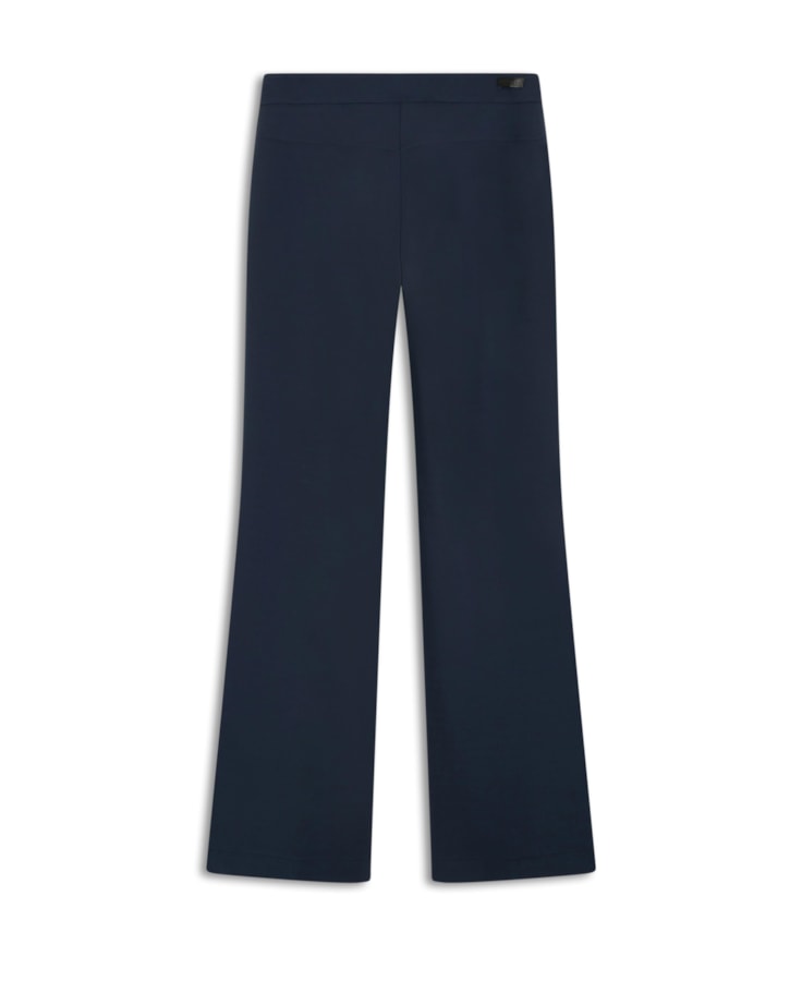 Calça Scuba Crepe Wide Leg Marinho