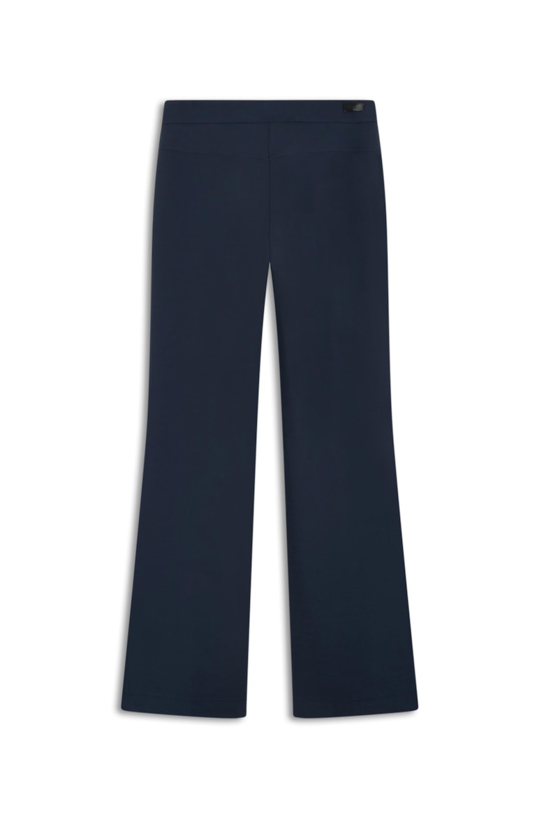 Calça Scuba Crepe Wide Leg Marinho