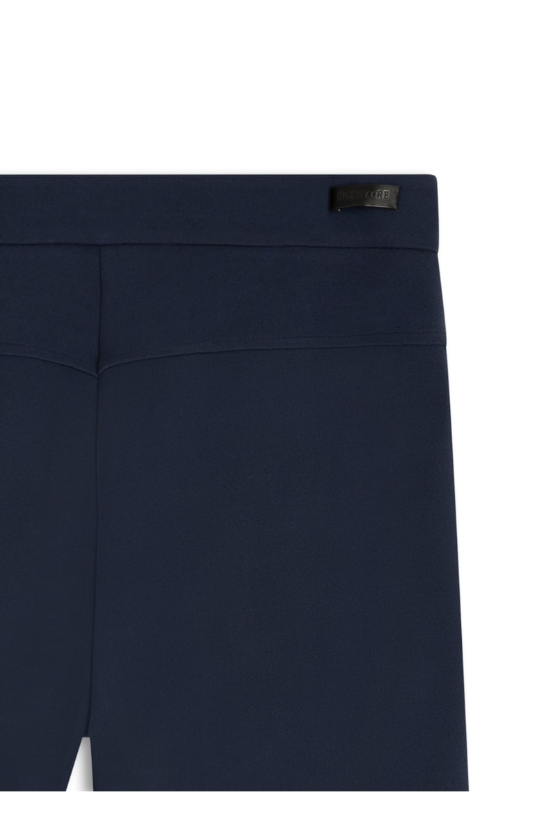 Calça Scuba Crepe Wide Leg Marinho