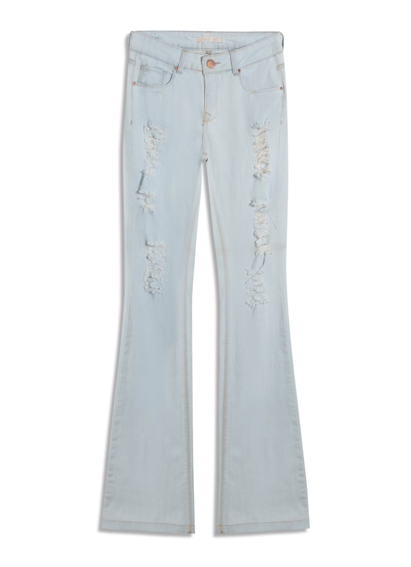 Calça Sofia Boot Cut Puidos Azul Claro