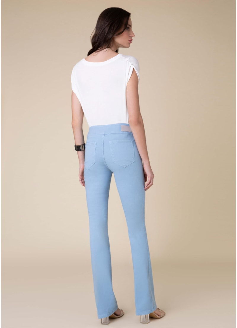 Calça Sofia Bootcut Color Azul Claro