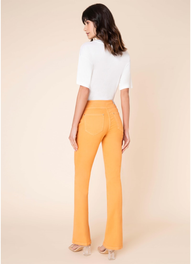 Calça Sofia Bootcut Color Laranja