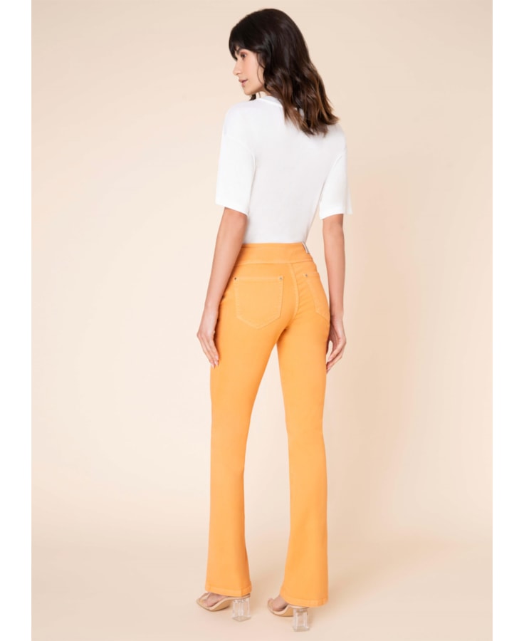 Calça Sofia Bootcut Color Laranja