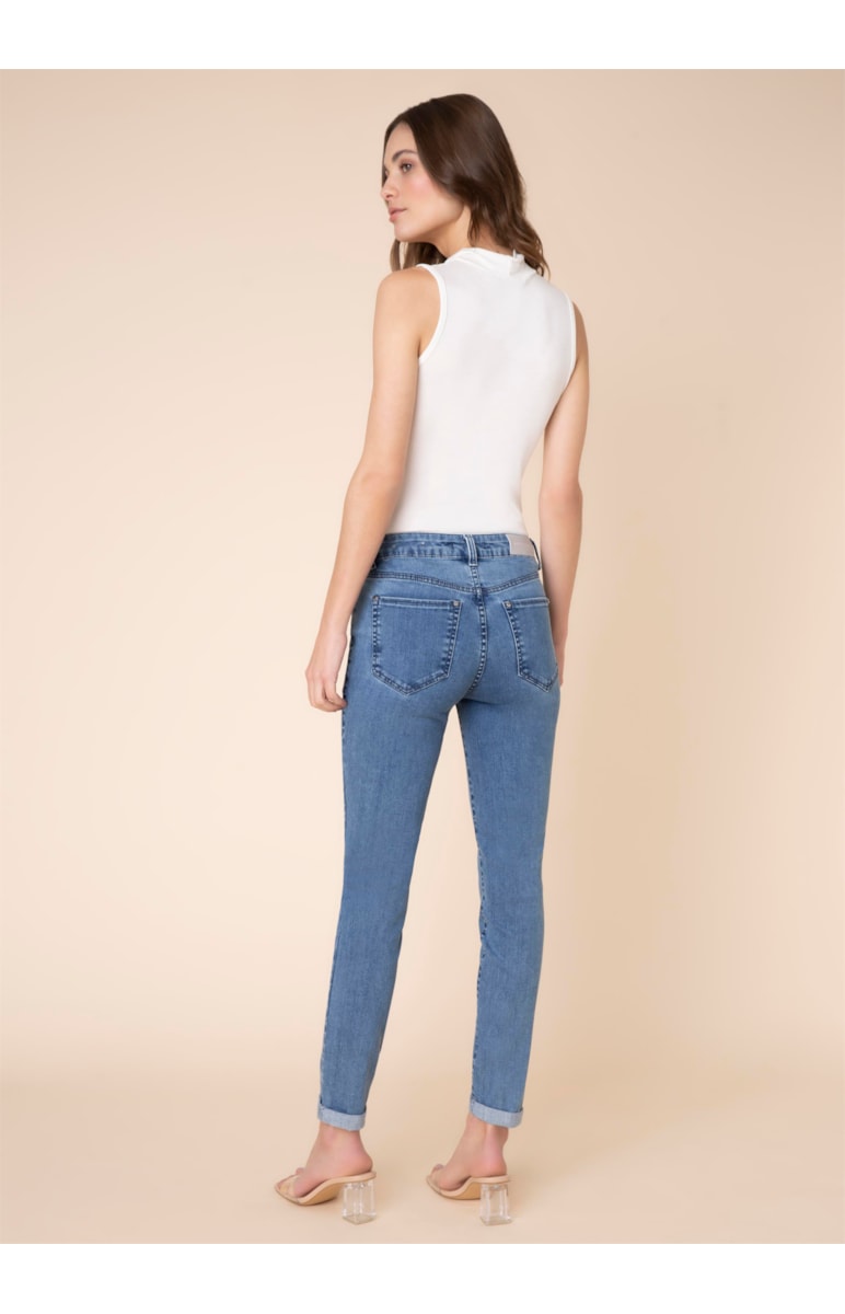 Calça Sofia Skinny Comfort 318 Lav.Medio Destroyer