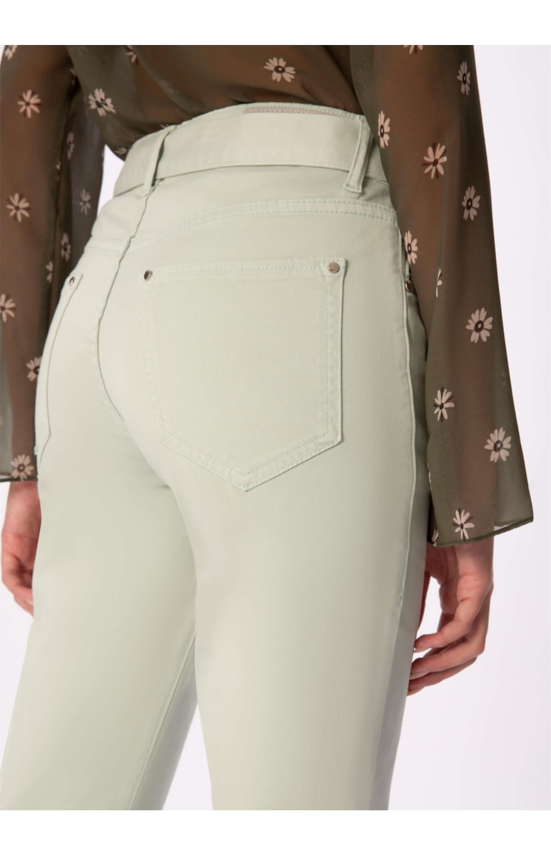 Calça Techno Color Sofia Cigarretefaix Verde Claro