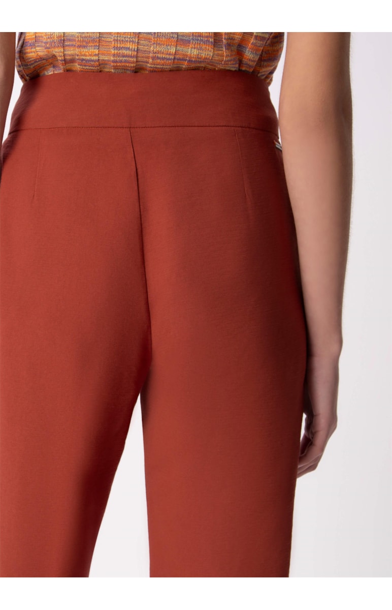 Calça Texture Cigarrete Marrom