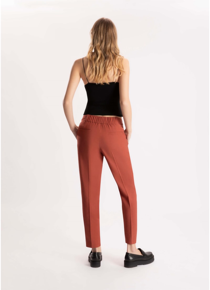 Calça Texture Washed Carrot Telha