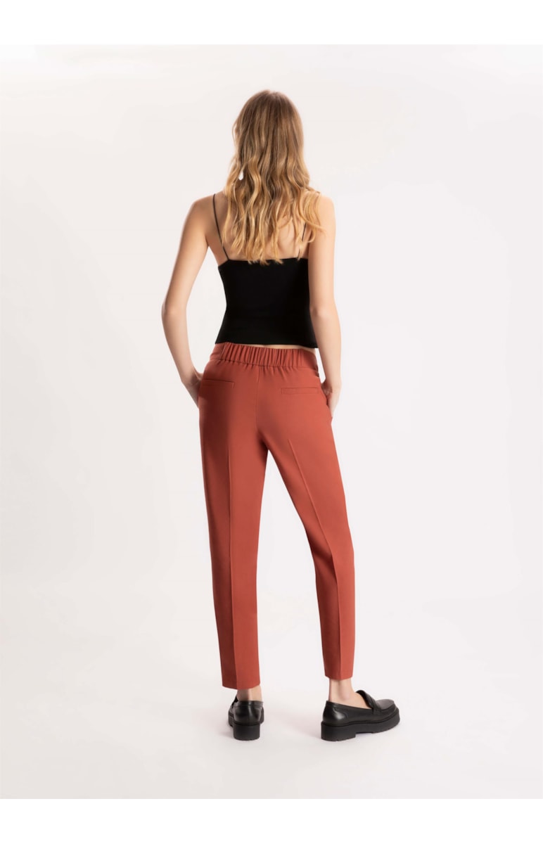 Calça Texture Washed Carrot Telha