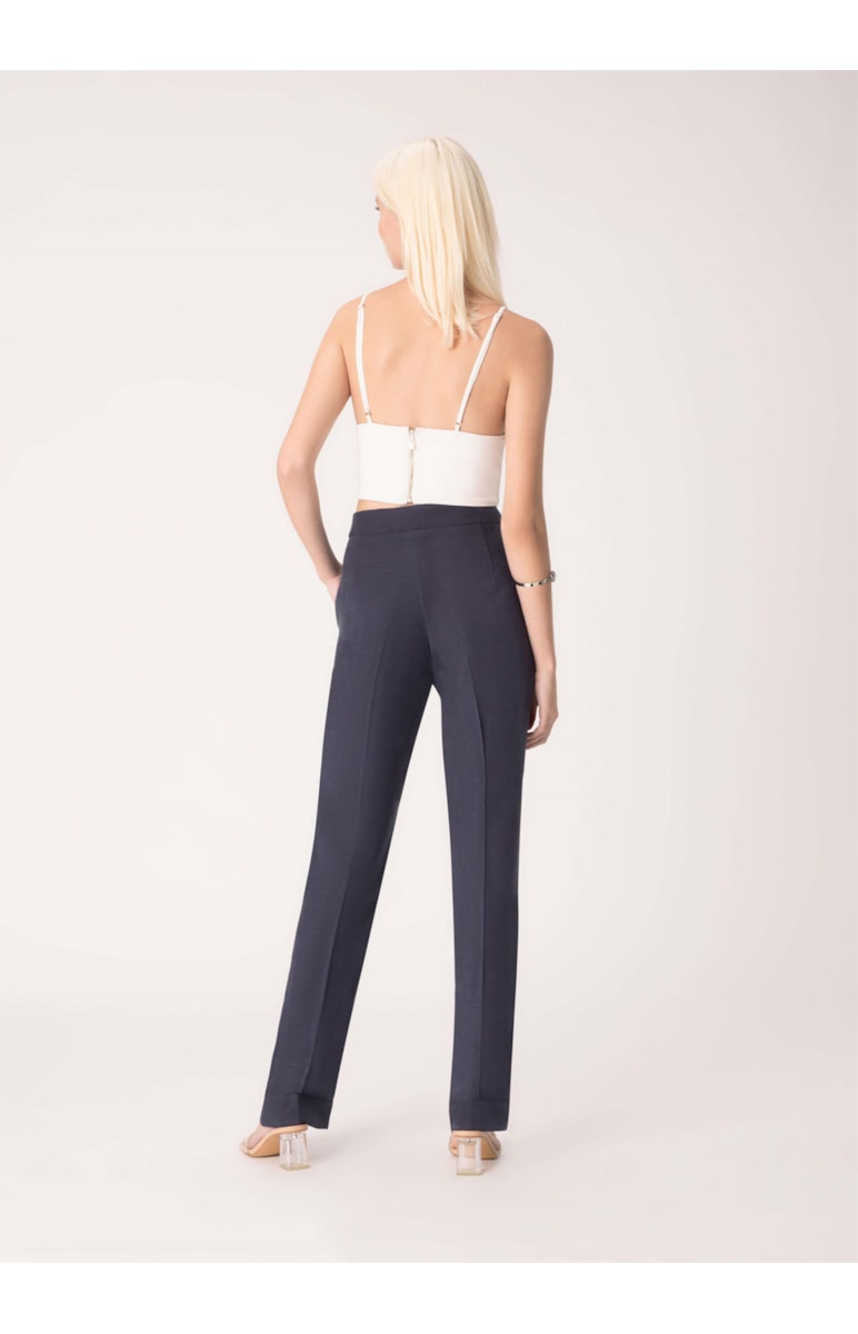 Calça Trama Line Marinho