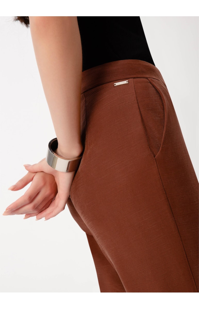 Calça Trama Line Marrom
