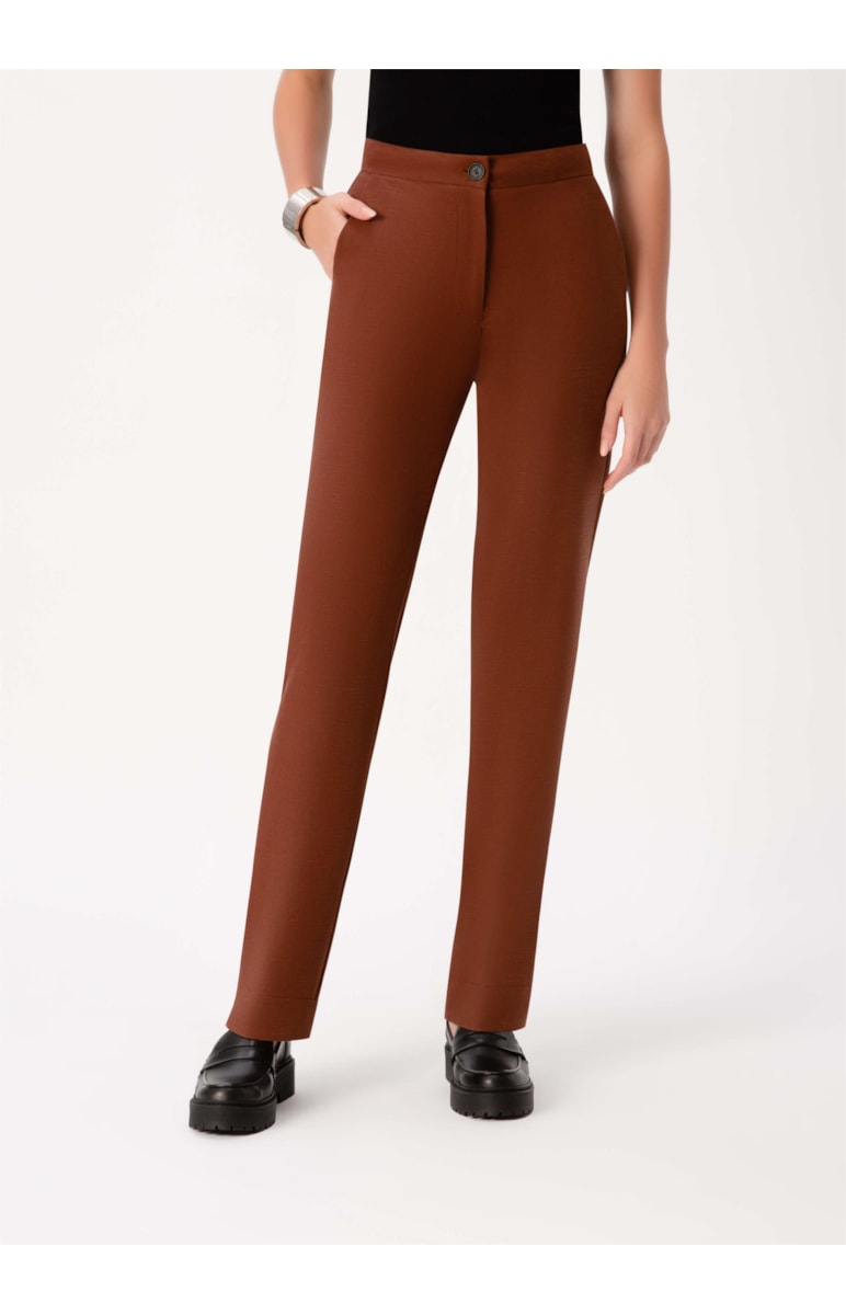 Calça Trama Line Marrom