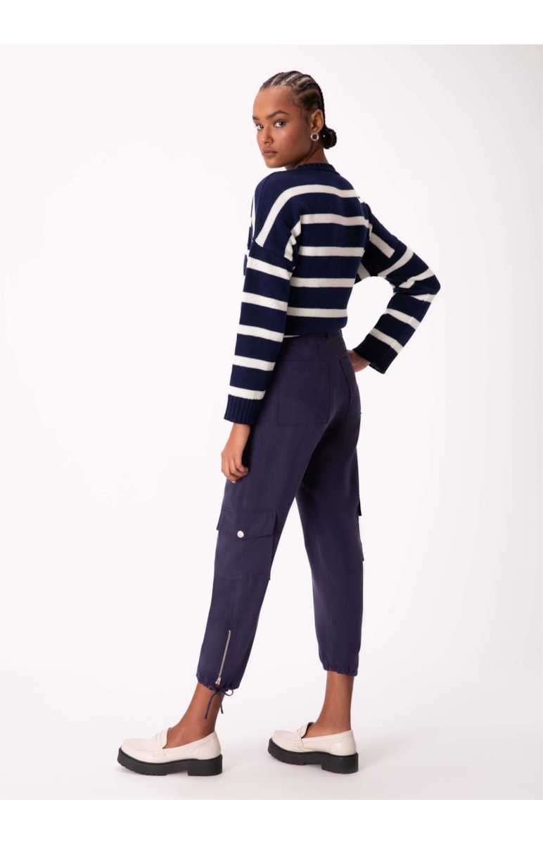 Calça Twill Carrot Marinho