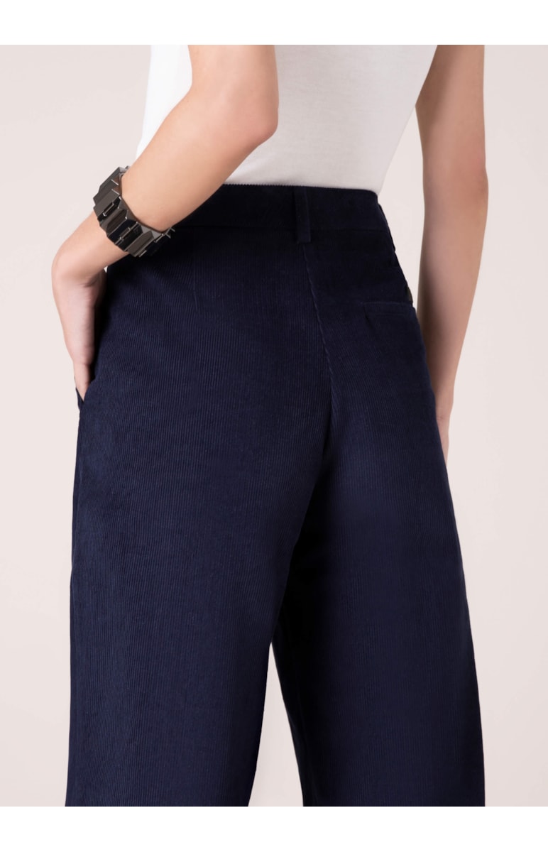 Calça Veludo Cotelê Marinho