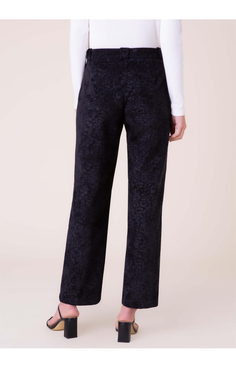 Calça Velvet Onça Slouch Preto