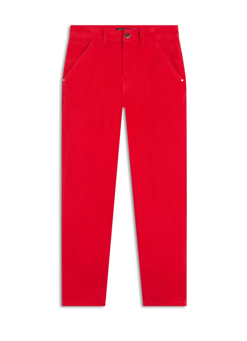 Calça Vintage Denim Mom Vermelho
