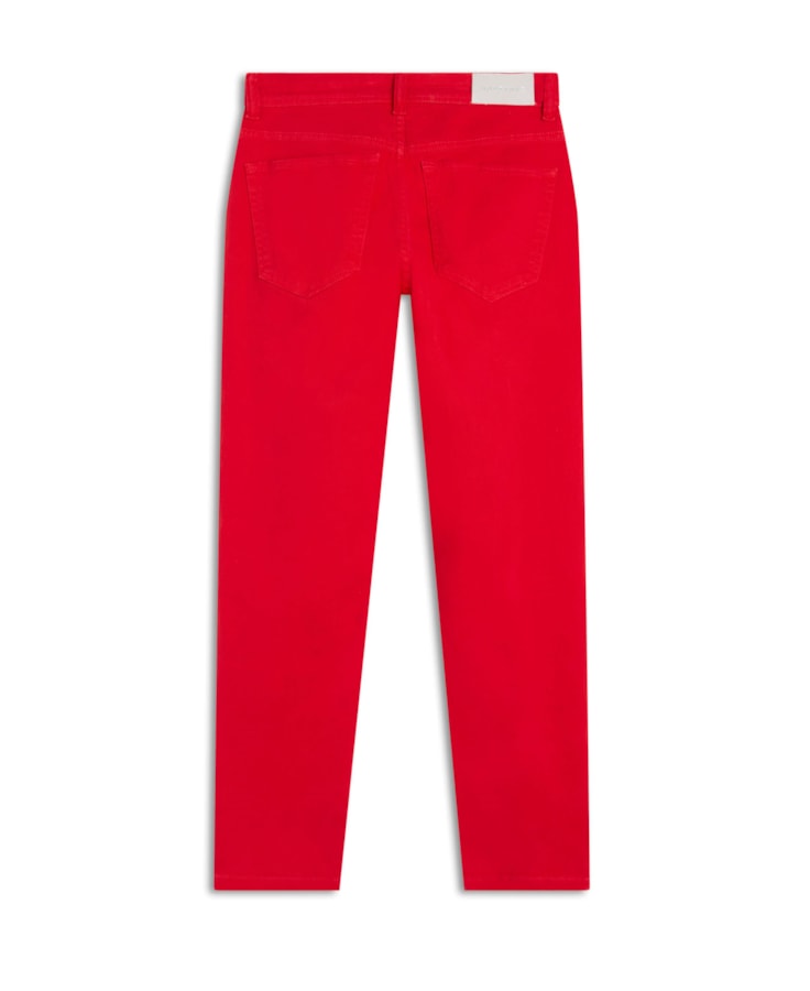 Calça Vintage Denim Mom Vermelho