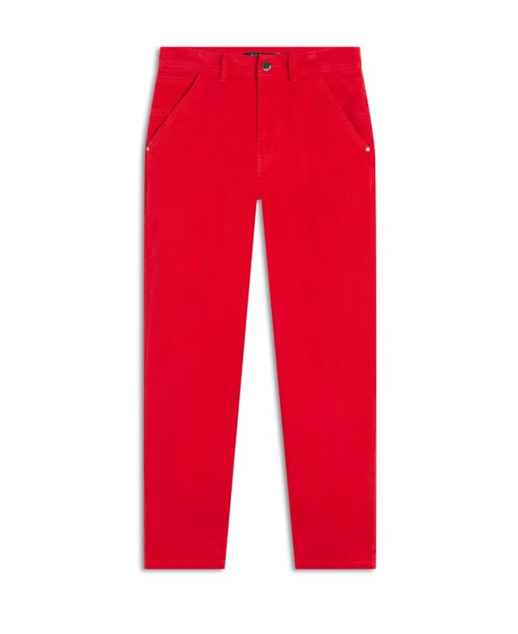 Calça Vintage Denim Mom Vermelho