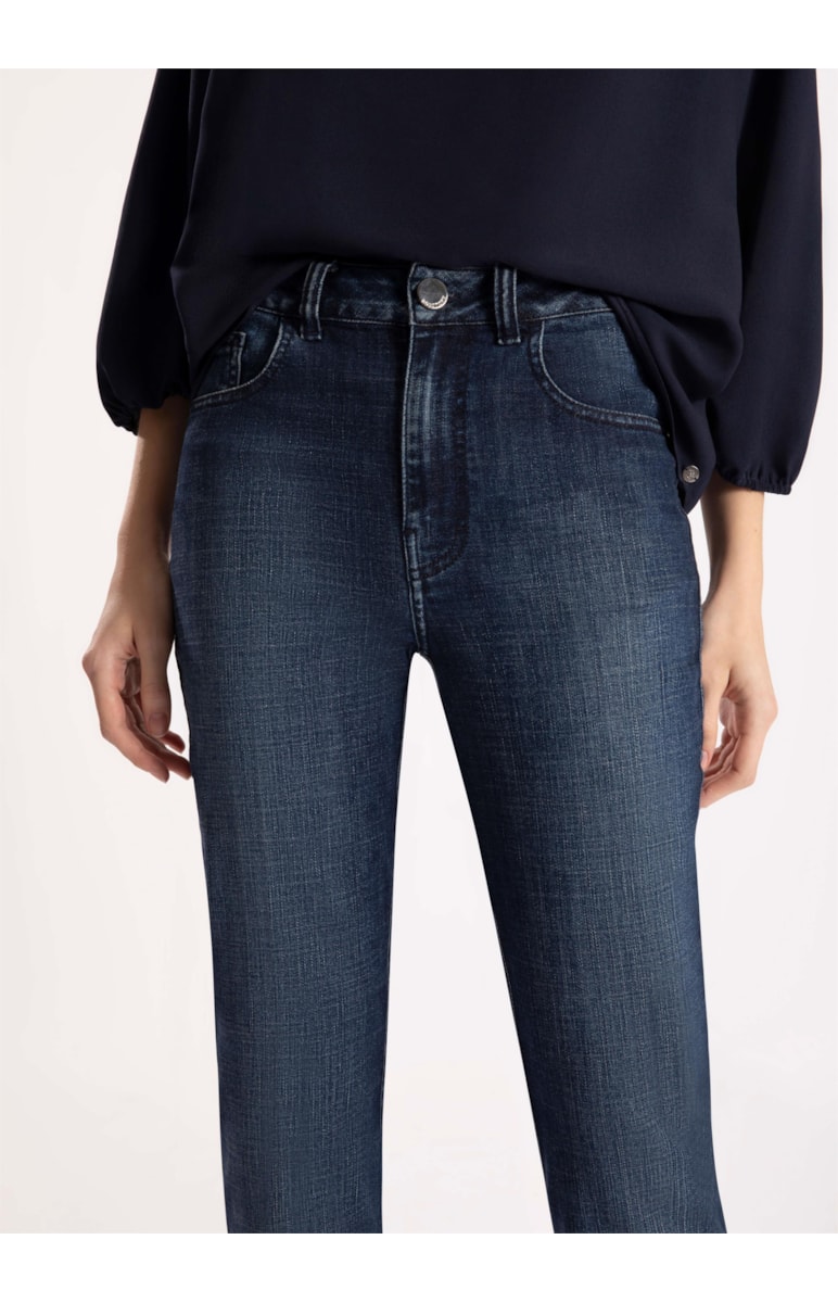 Calça Visco Indigo Elastic Skinny 5-Pck 426 - Lav. Escuro C/Used