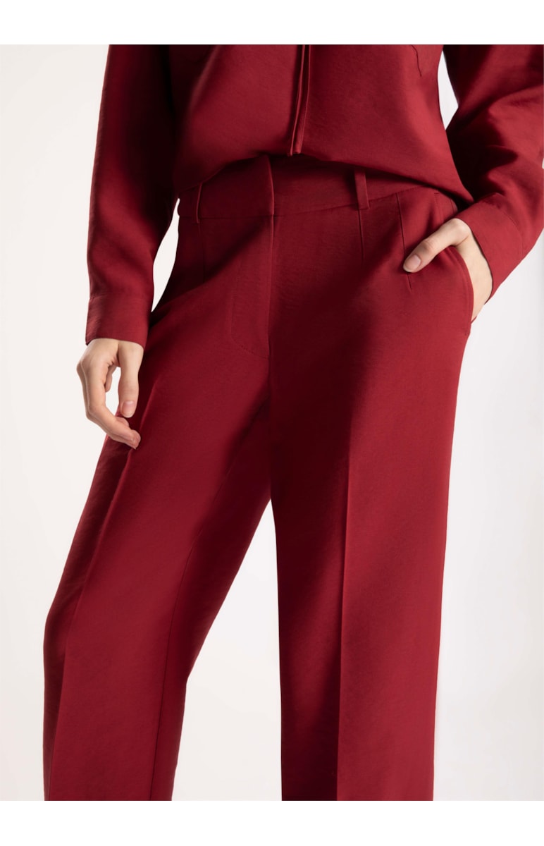 Calça Visco Tecno Reta Vermelho