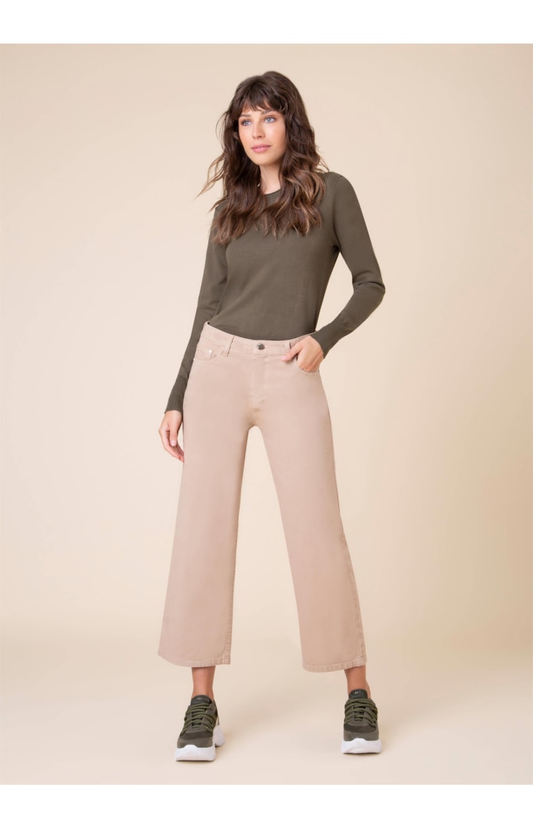 Calça White Denim Bege