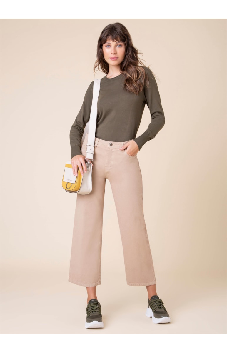 Calça White Denim Bege
