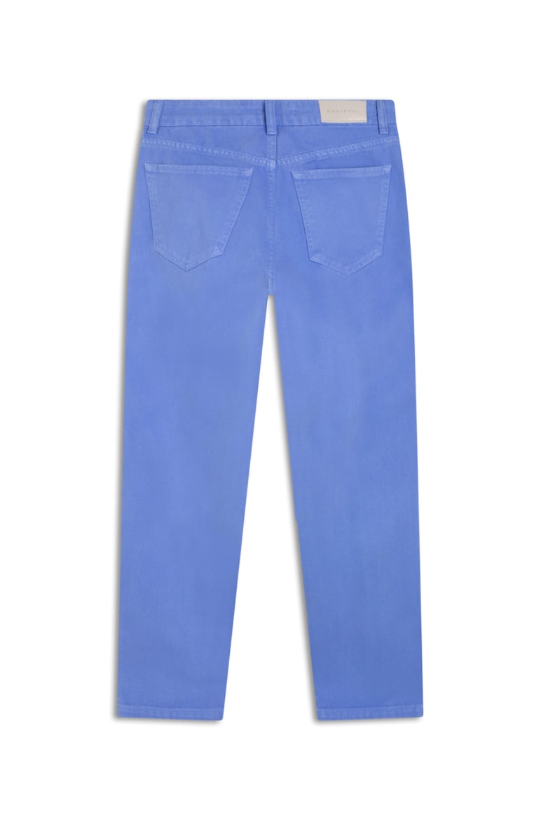 Calça White Denim Color Baggy Royal