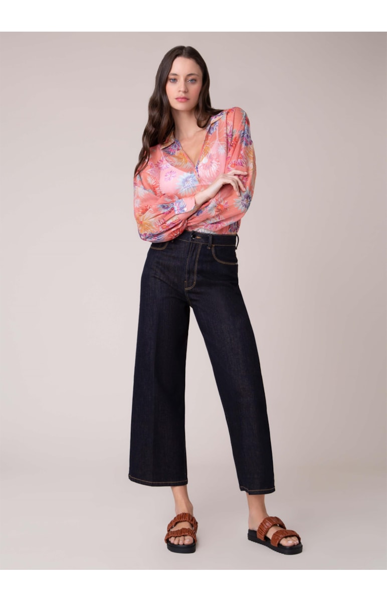 Calça Wide Leg Nagano 35 Amaciado