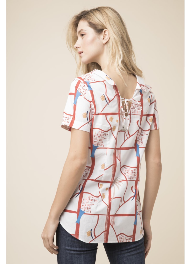 Camisa Arizona Amarração Estampado Laranja