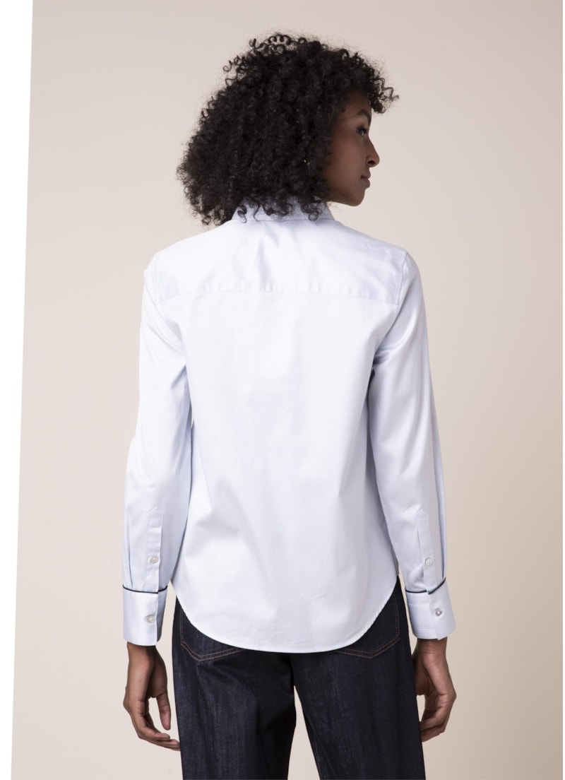 Camisa Básica Vivo Azul Claro