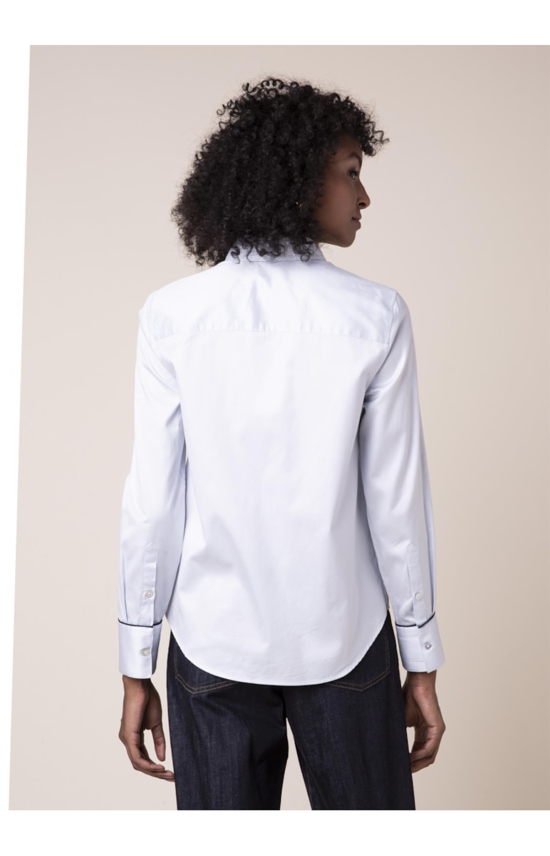 Camisa Básica Vivo Azul Claro