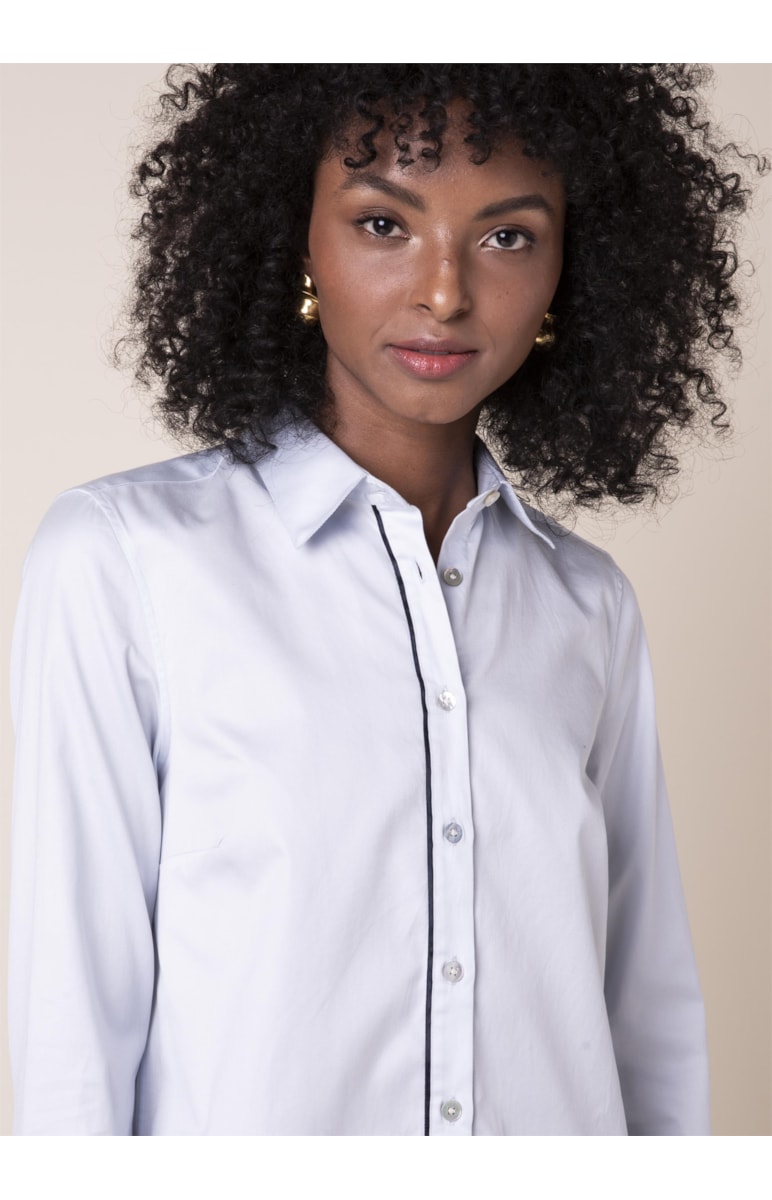 Camisa Básica Vivo Azul Claro