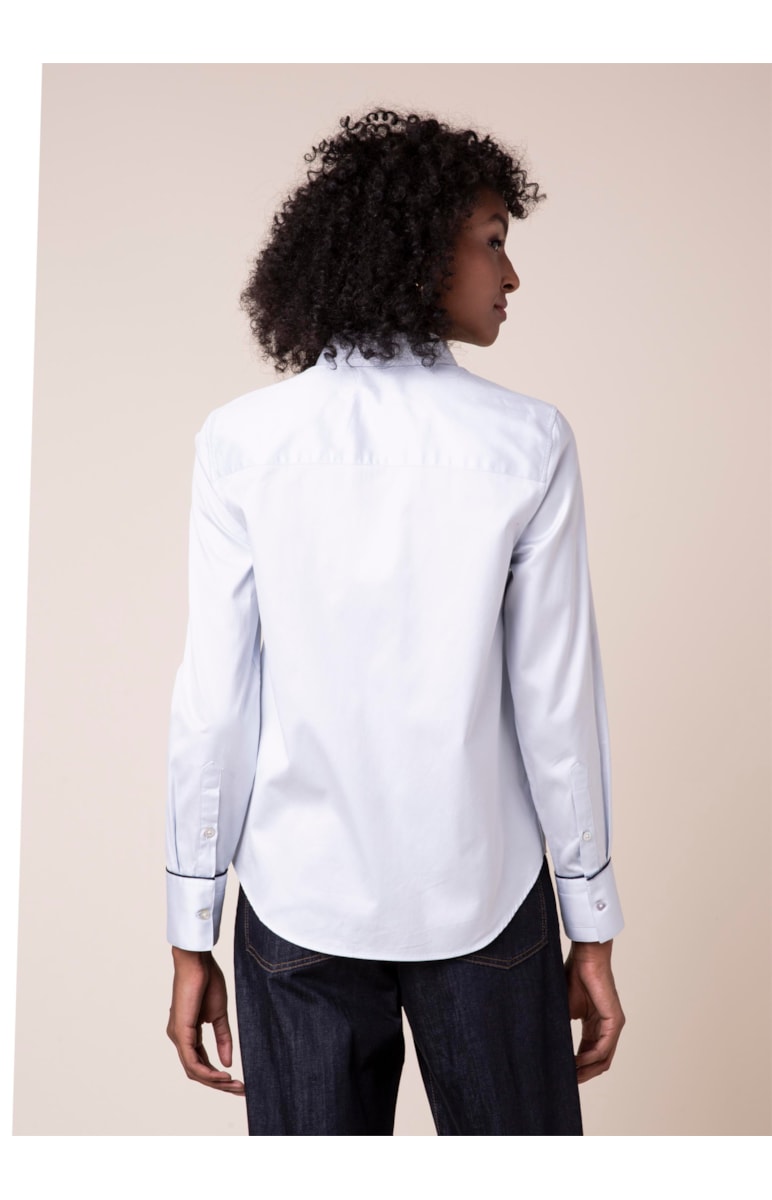 Camisa Básica Vivo Azul Claro