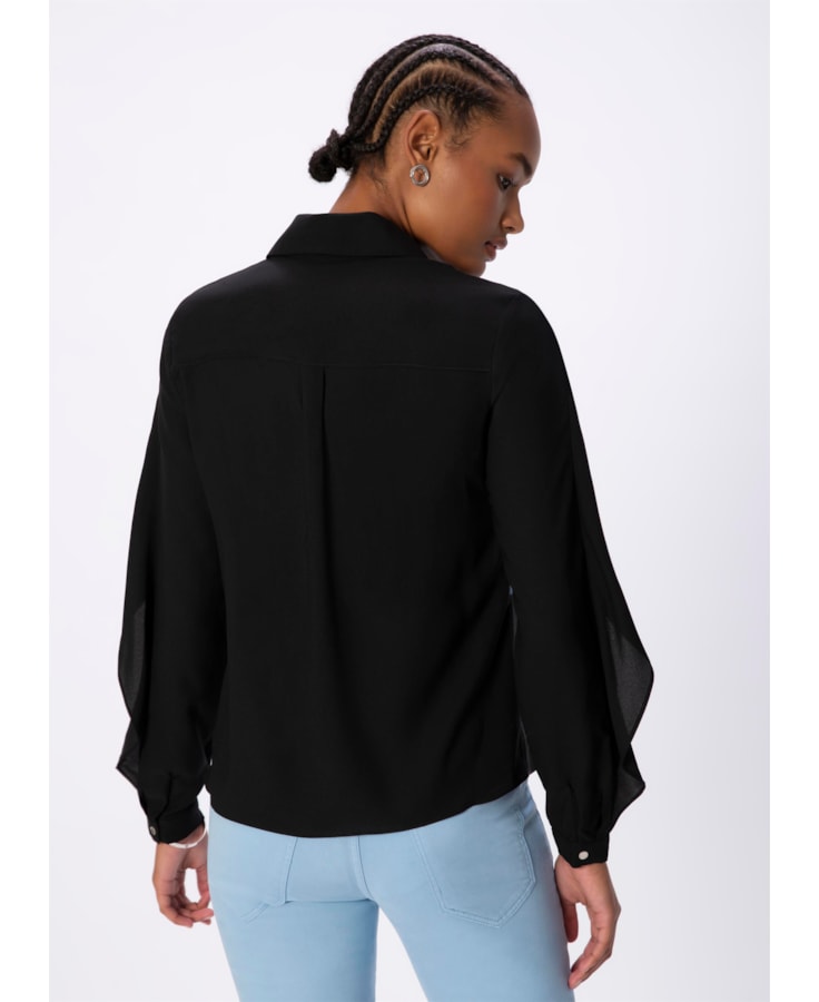 Camisa Bicolor Preto