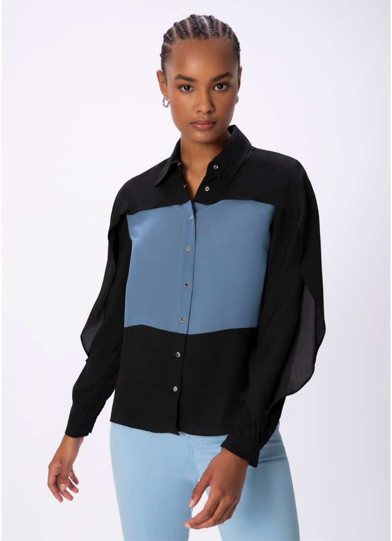 Camisa Bicolor Preto