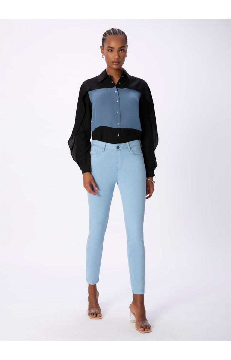 Camisa Bicolor Preto