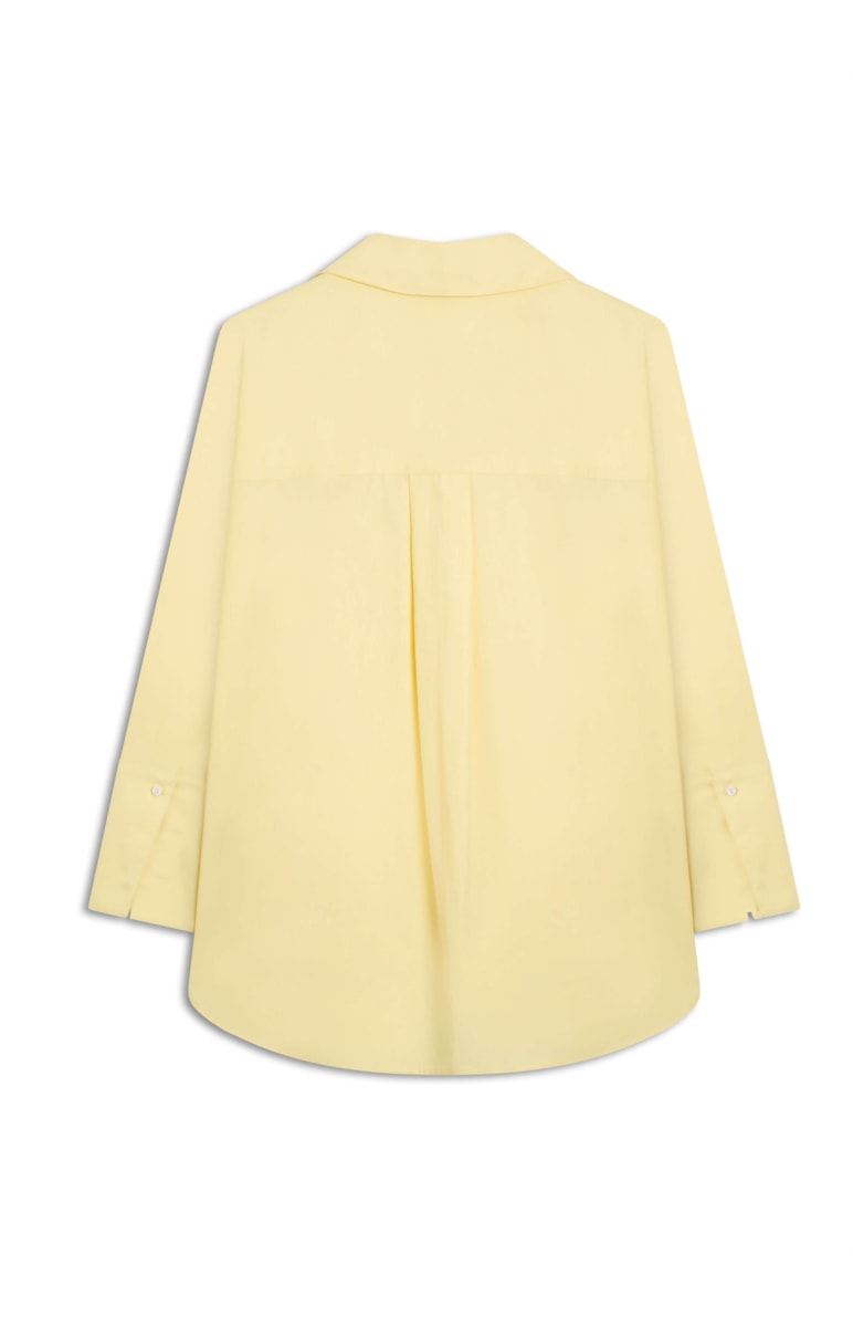 Camisa Blatt Oversized Amarelo Claro