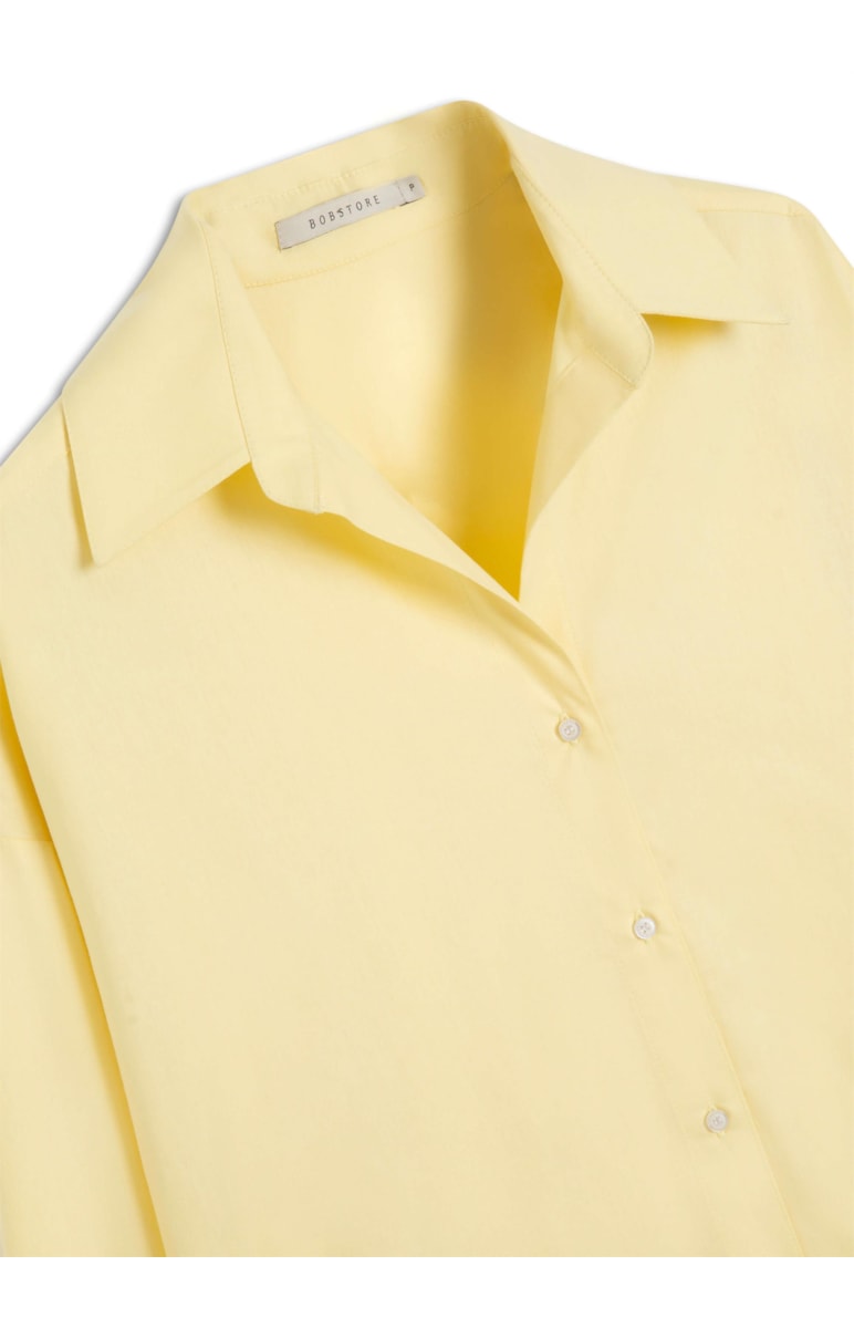 Camisa Blatt Oversized Amarelo Claro