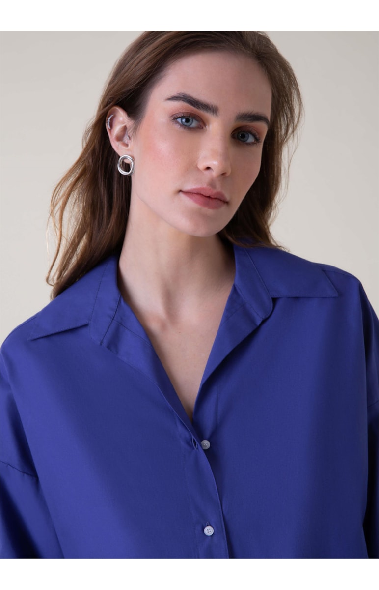 Camisa Blatt Oversized Royal