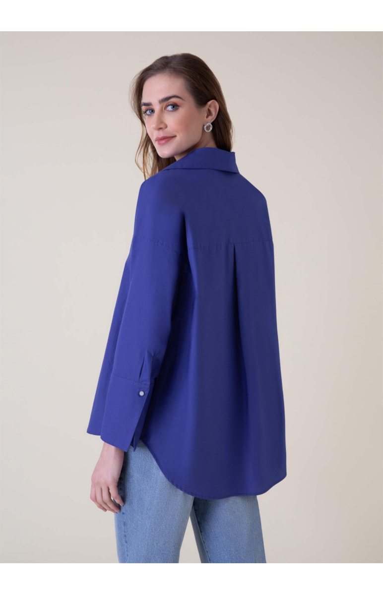 Camisa Blatt Oversized Royal